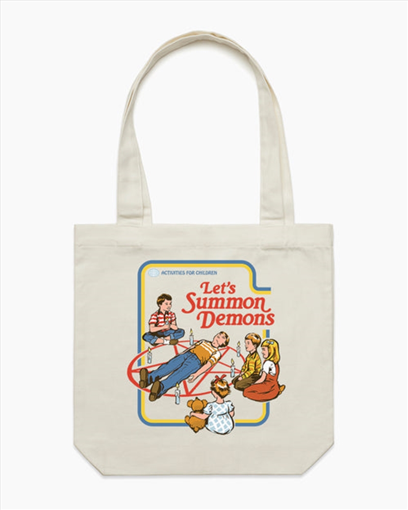 Buy Lets Summon Demons Tote Bag Natural Online Sanity