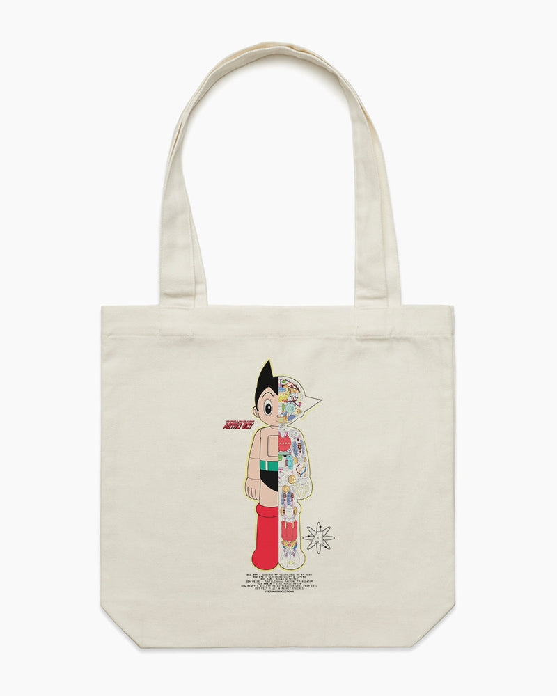 Astro Boy Half Robot Tote Bag - Natural/Product Detail/Bags