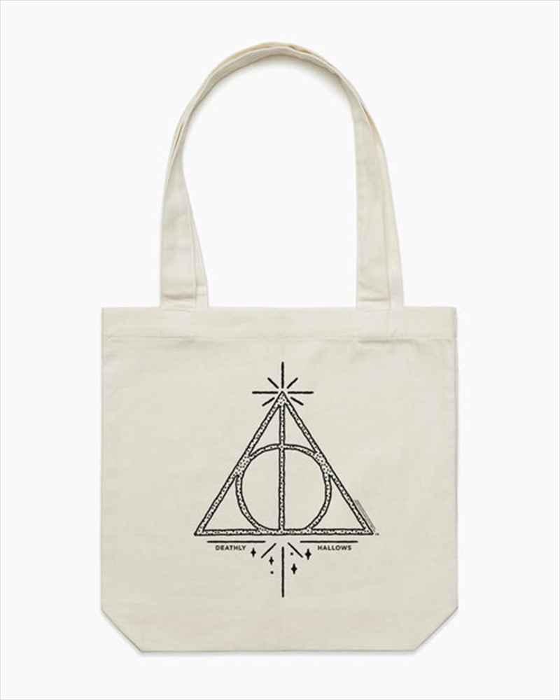 Deathly Hallows Logo Tote Bag - Natural/Product Detail/Bags