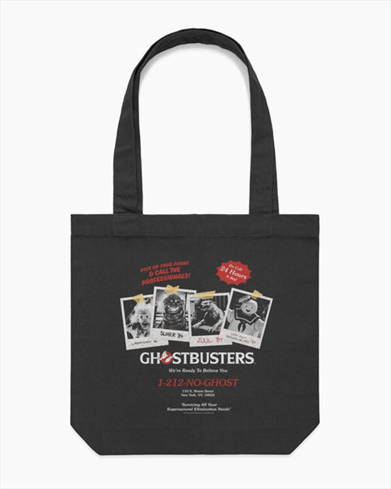 Ghostbusters Call The Professionals Tote Bag - Black/Product Detail/Bags