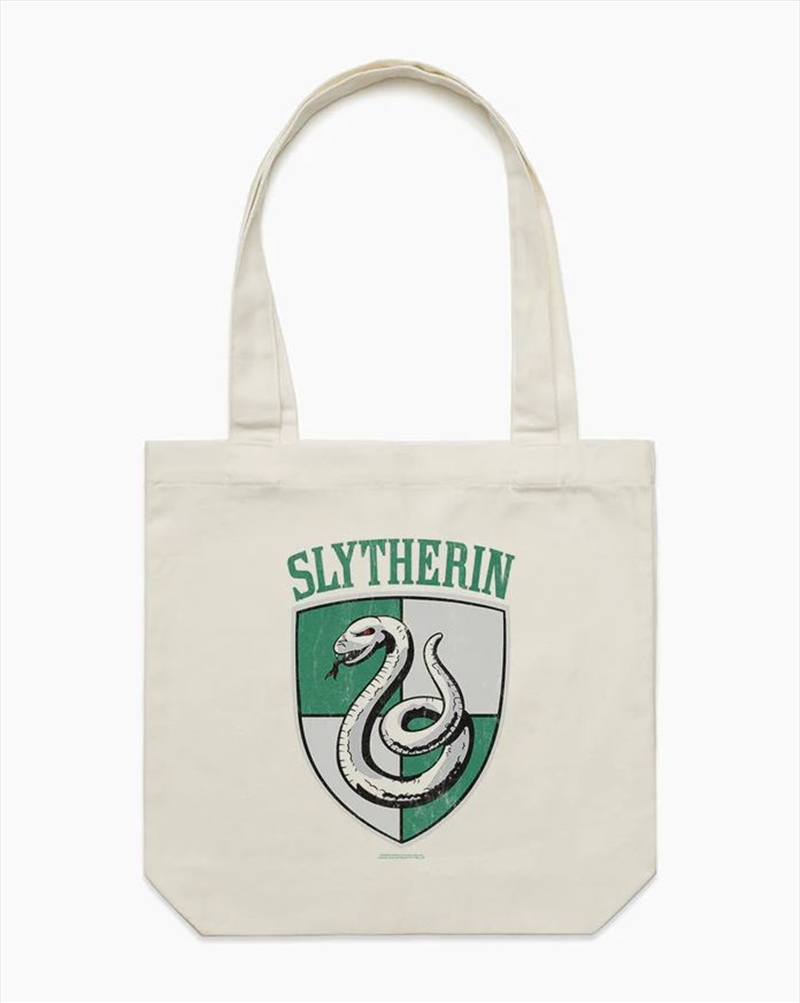 Slytherin Crest Tote Bag - Natural/Product Detail/Bags