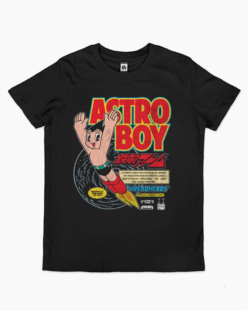 Astro Boy Vintage Kids Tee -  Black -  Size 14/Product Detail/Shirts