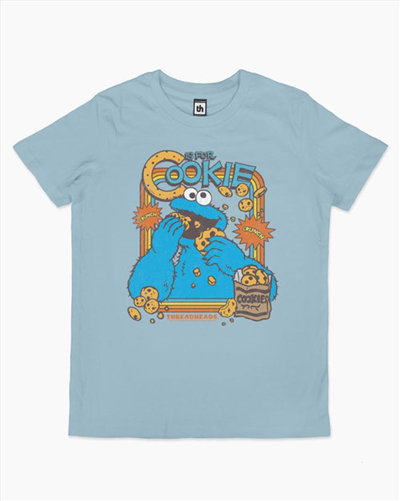 C Is For Cookie Kids Tee -  Pale Blue -  Size 4/Product Detail/Shirts