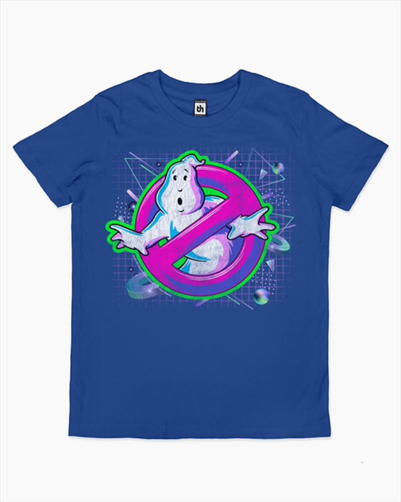 Ghostbusters Logo Colours Kids Tee -  Blue -  Size 4/Product Detail/Shirts