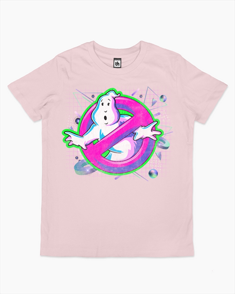 Ghostbusters Logo Colours Kids Tee -  Pink -  Size 6/Product Detail/Shirts