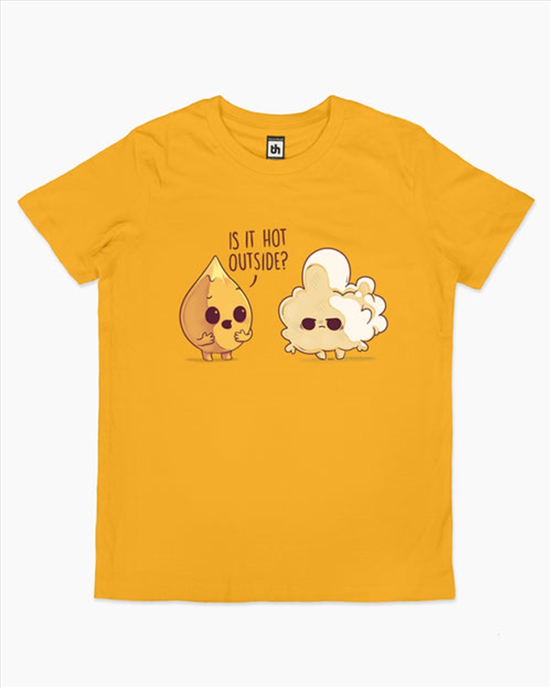 Hot Outside Kids Tee -  Yellow -  Size 8/Product Detail/Shirts