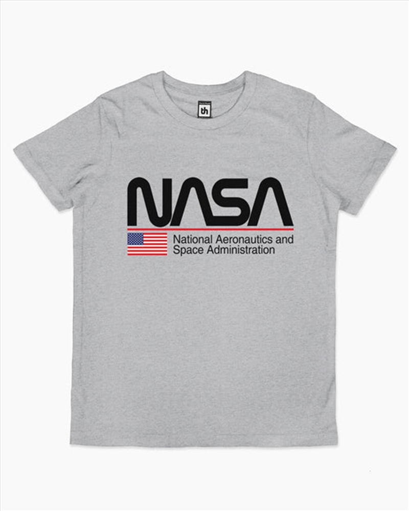 Nasa Us Kids Tee -  Grey -  Size 14/Product Detail/Shirts