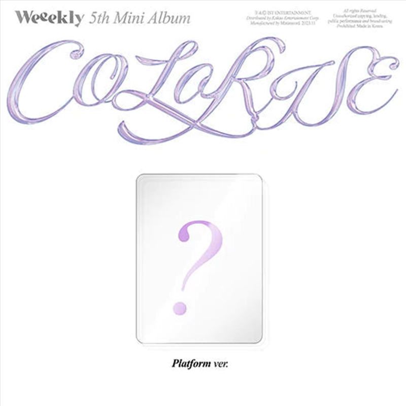 Colorise - 5th Mini Album (Platform)/Product Detail/World