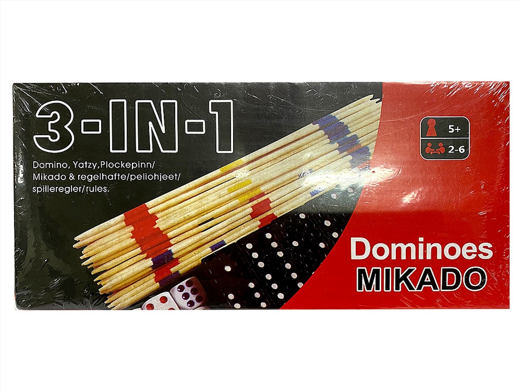 3-In-1 Dominoes/Mikado/Yatzy/Product Detail/Games