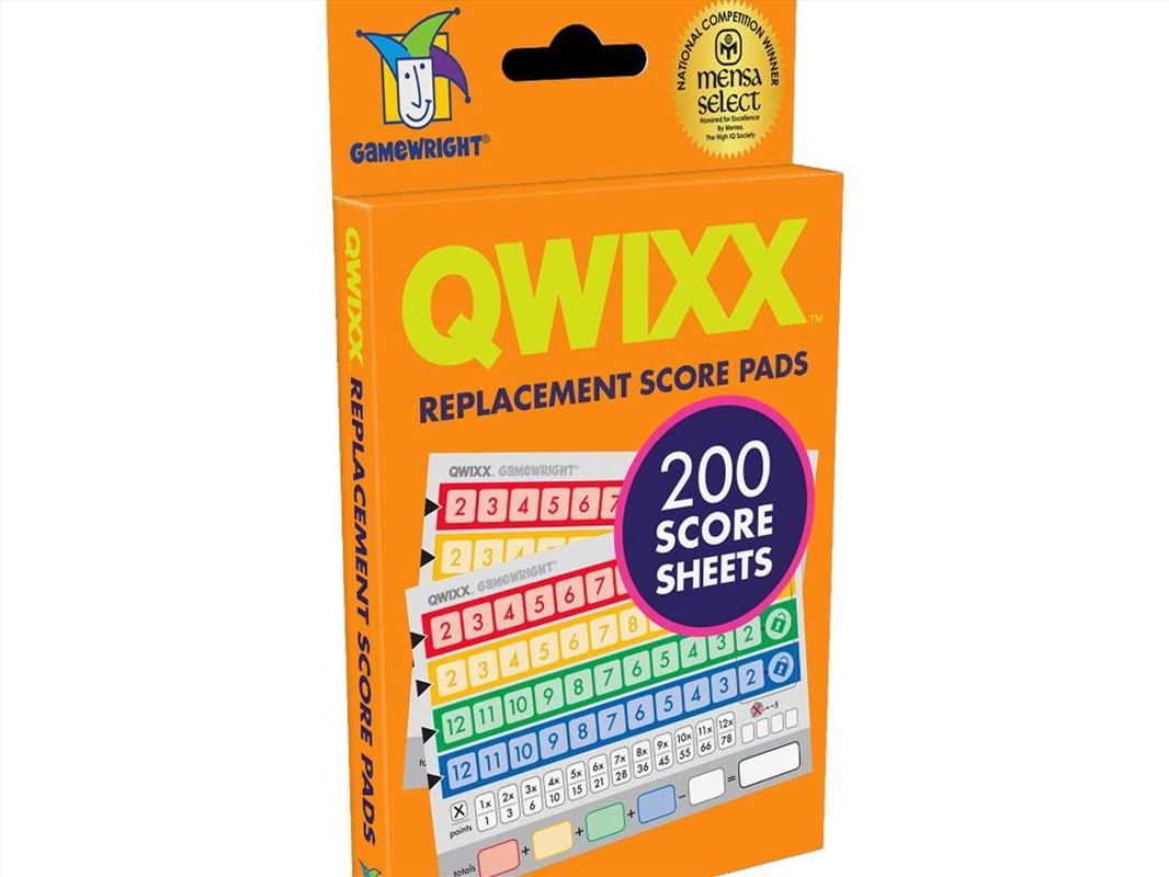 Qwixx Replacment Score Pads/Product Detail/Games