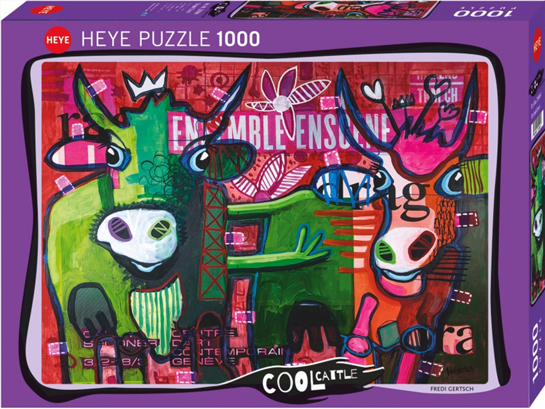 Cool Cattle, Striped Cows 1000/Product Detail/Jigsaw Puzzles