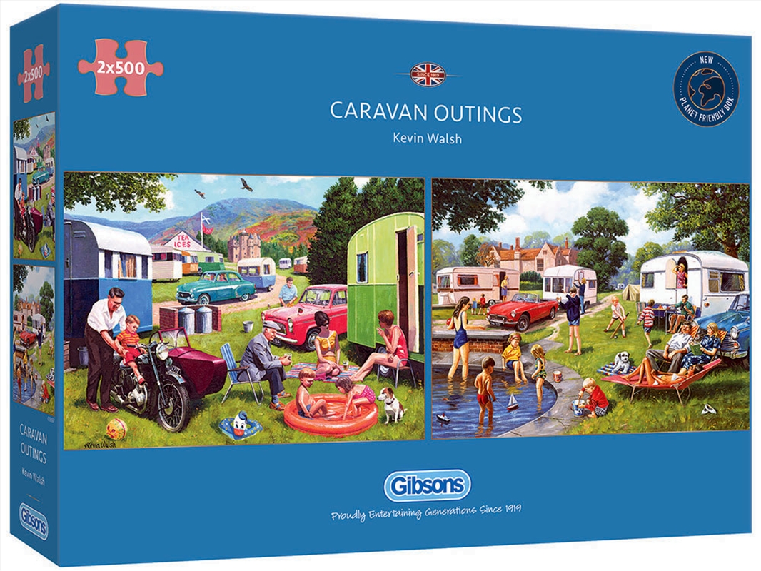 Caravan Outings 2 X 500Pc/Product Detail/Jigsaw Puzzles