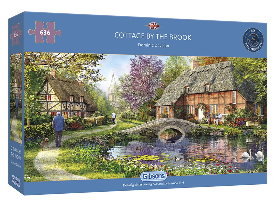 Cottage By The Brook 636Pc/Product Detail/Jigsaw Puzzles