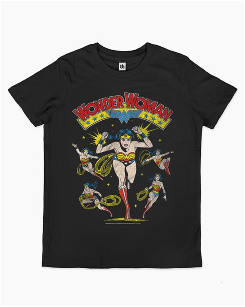 Wonder Woman Kids Tee -  Black -  Size 4/Product Detail/Shirts