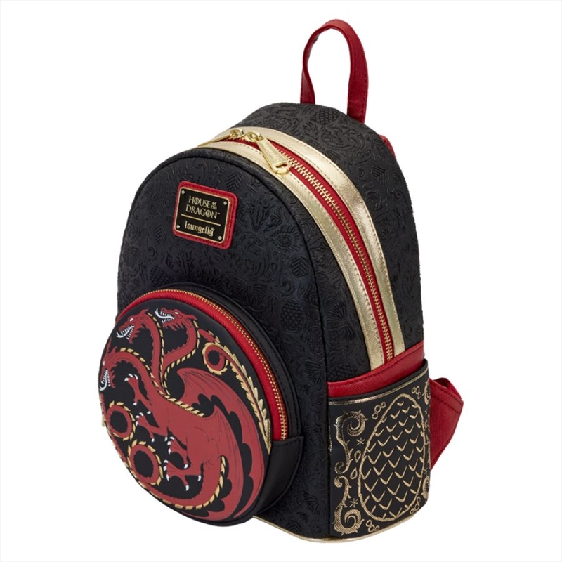Loungefly House Of The Dragon - All-Over Print House Targaryen Sigil Mini Backpack/Product Detail/Bags