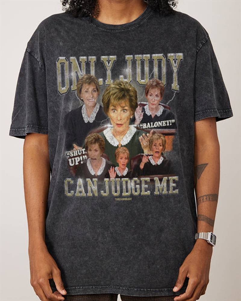 Judge Judy Stonewash Tee - Black Stone - Size L/Product Detail/Shirts