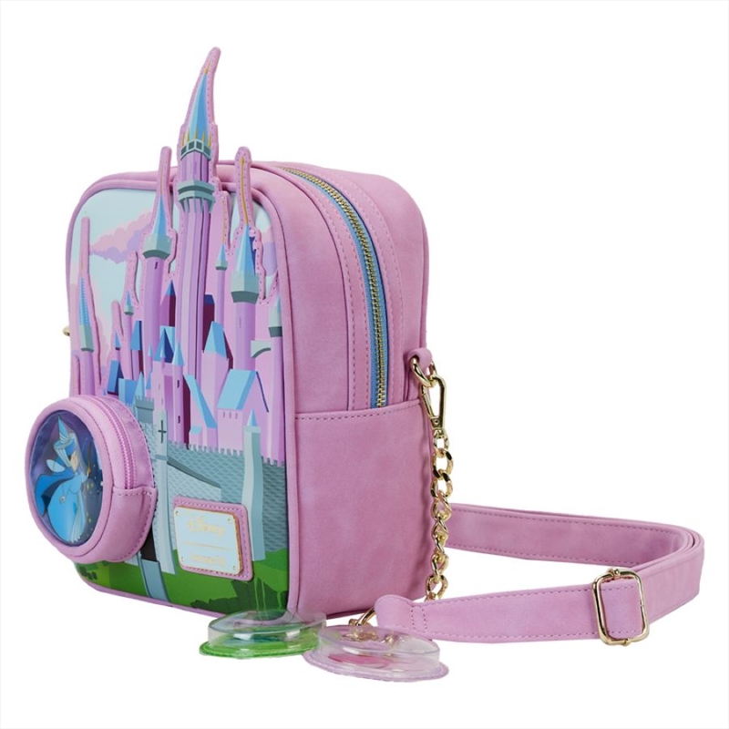 Loungefly Sleeping Beauty Castle Three Good Fairies Stained Glass Crossbody Bag/Product Detail/Bags