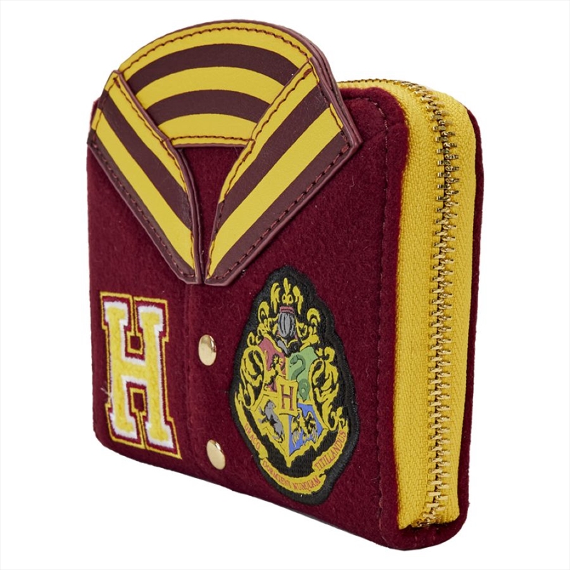 Loungefly Harry Potter - Gryffindor Hogwarts Crest Varsity Jacket Zip Around Wallet/Product Detail/Wallets