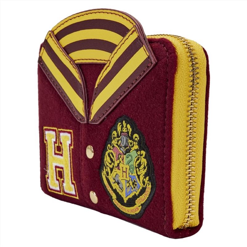 Loungefly Harry Potter - Gryffindor Hogwarts Crest Varsity Jacket Zip Around Wallet/Product Detail/Wallets
