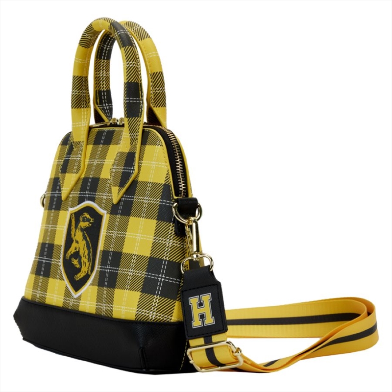 Loungefly Harry Potter - Hufflepuff Patch Varsity Plaid Crossbody Bag/Product Detail/Bags