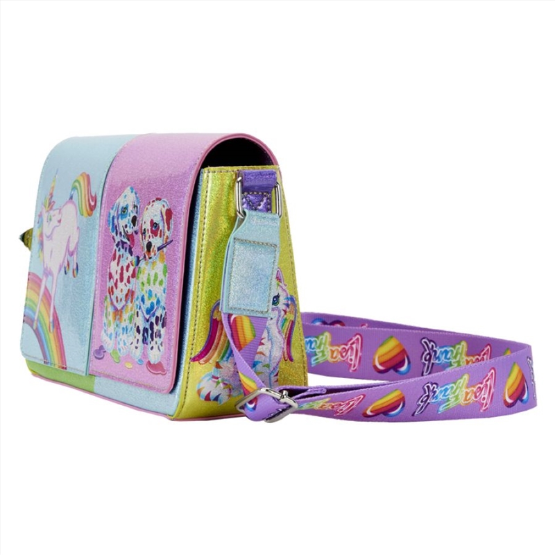 Loungefly Lisa Frank - Holographic Glitter Color Block Crossbody Bag/Product Detail/Bags