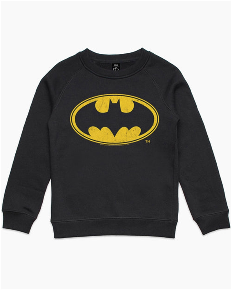 Batman Classic Logo Kids Jumper - Black - Size 4/Product Detail/Outerwear