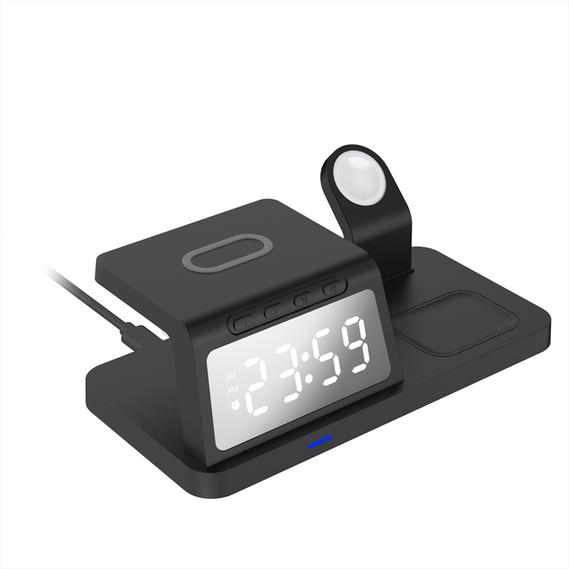 Laser 3 IN 1 Wireless Charging Station with Alarm Clock/Product Detail/Electronics