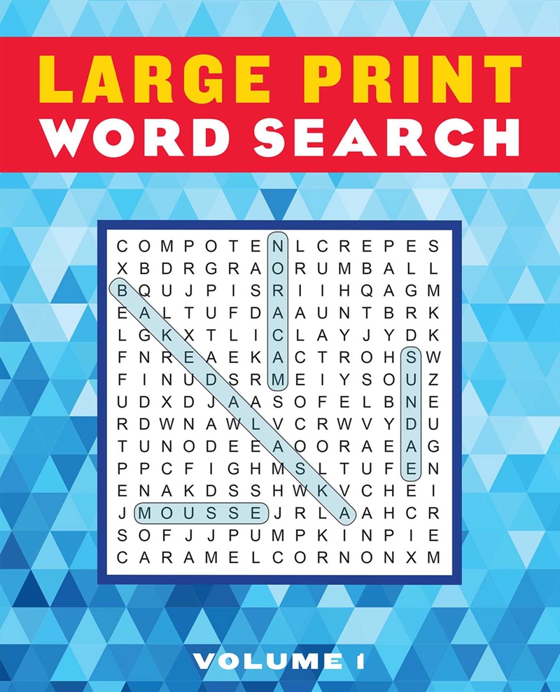 Large Print Word Search Volume 1/Product Detail/Crafts & Handiwork