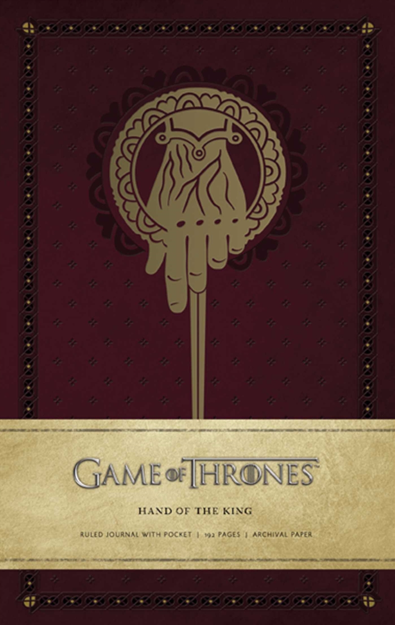 Game of Thrones: Hand of the King Hardcover Ruled Journal/Product Detail/Notebooks & Journals