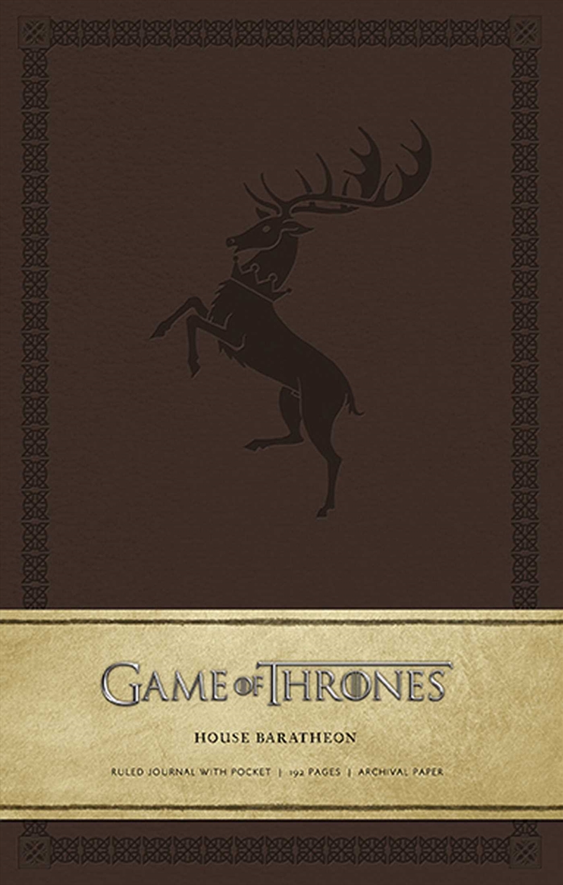 Game of Thrones: House Baratheon Hardcover Ruled Journal/Product Detail/Notebooks & Journals