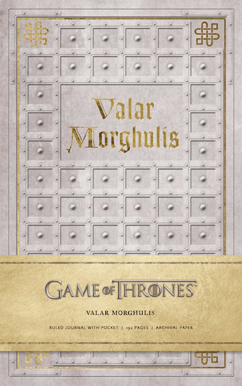 Game of Thrones: Valar Morghulis Hardcover Ruled Journal/Product Detail/Notebooks & Journals