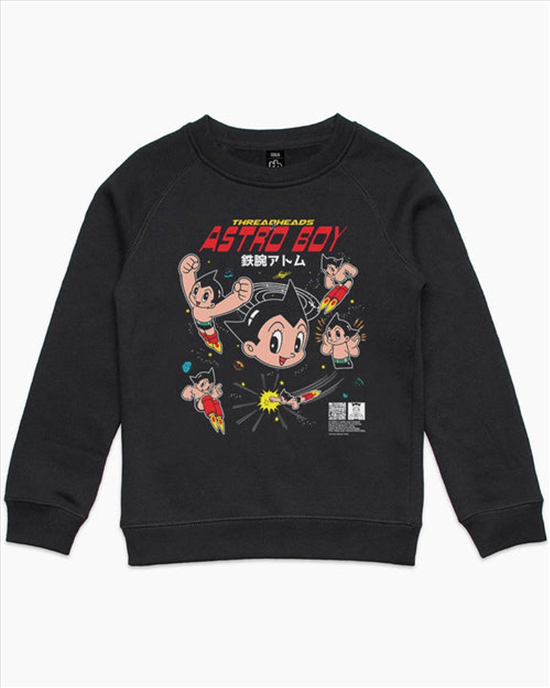 Multi Astro Boy Kids Jumper - Black - Size 8/Product Detail/Outerwear