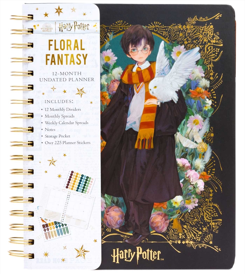 Harry Potter: Floral Fantasy 12-Month Undated Planner/Product Detail/Notebooks & Journals