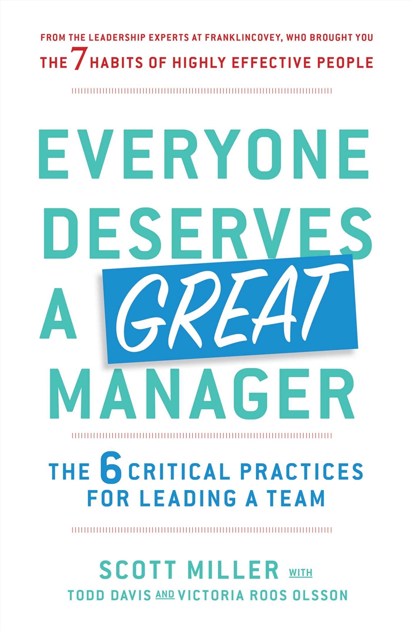 Everyone Deserves a Great Manager/Product Detail/Business Leadership & Management