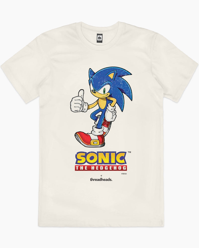 Sonic The Hedgehog Tshirt - Men's - Natural - Size L/Product Detail/Shirts