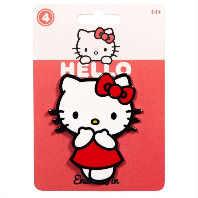 Hello Kitty - #4 Shocked Enamel Pin/Product Detail/Buttons & Pins