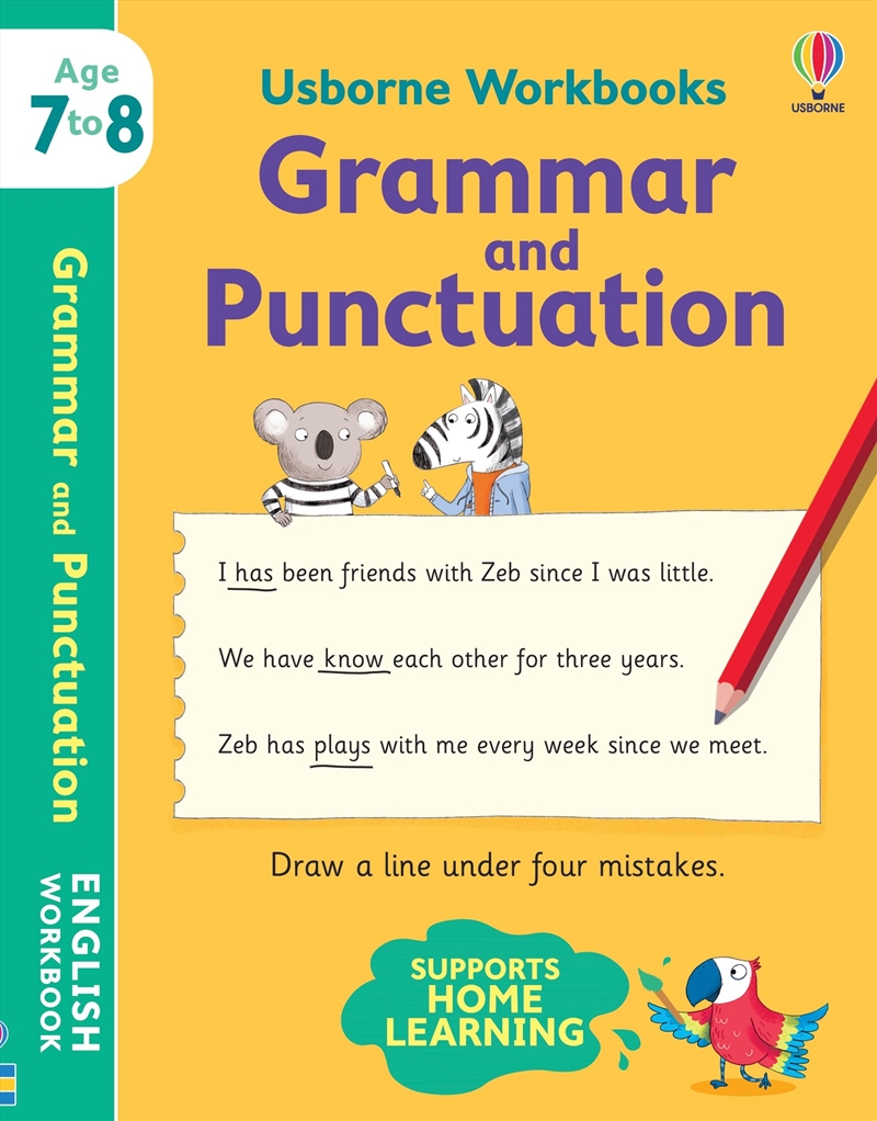 Usborne Workbooks Grammar And Punctuation 7-8/Product Detail/Kids Educational