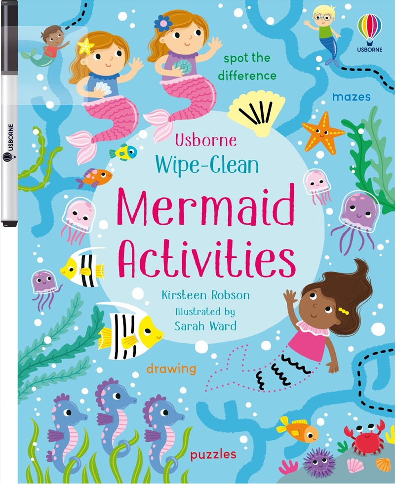 Wipe-Clean Mermaid Activities/Product Detail/Kids Activity Books