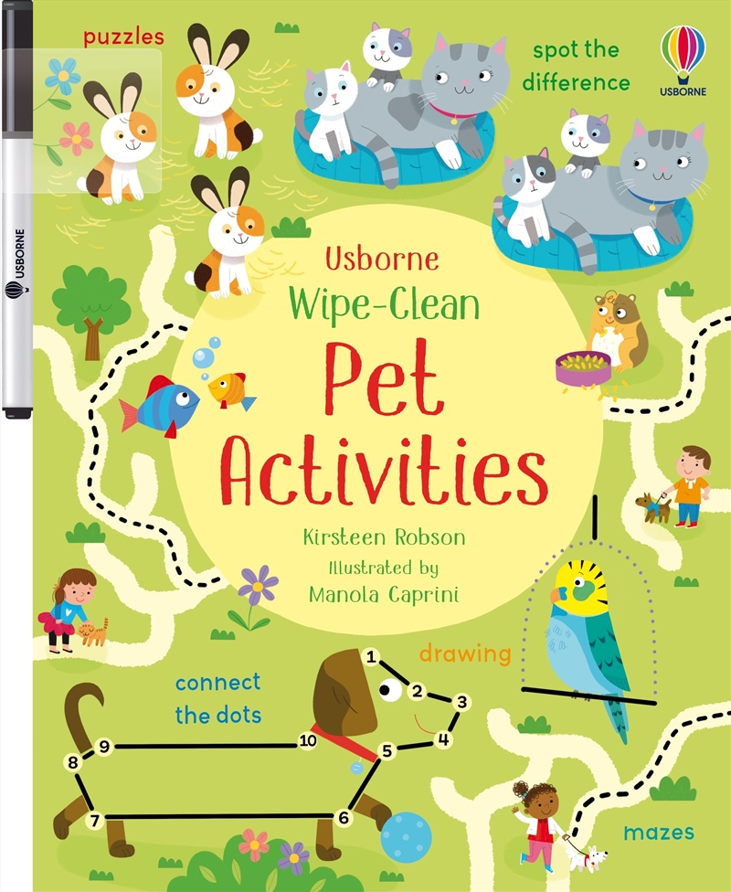 Wipe-Clean Pet Activities/Product Detail/Kids Activity Books