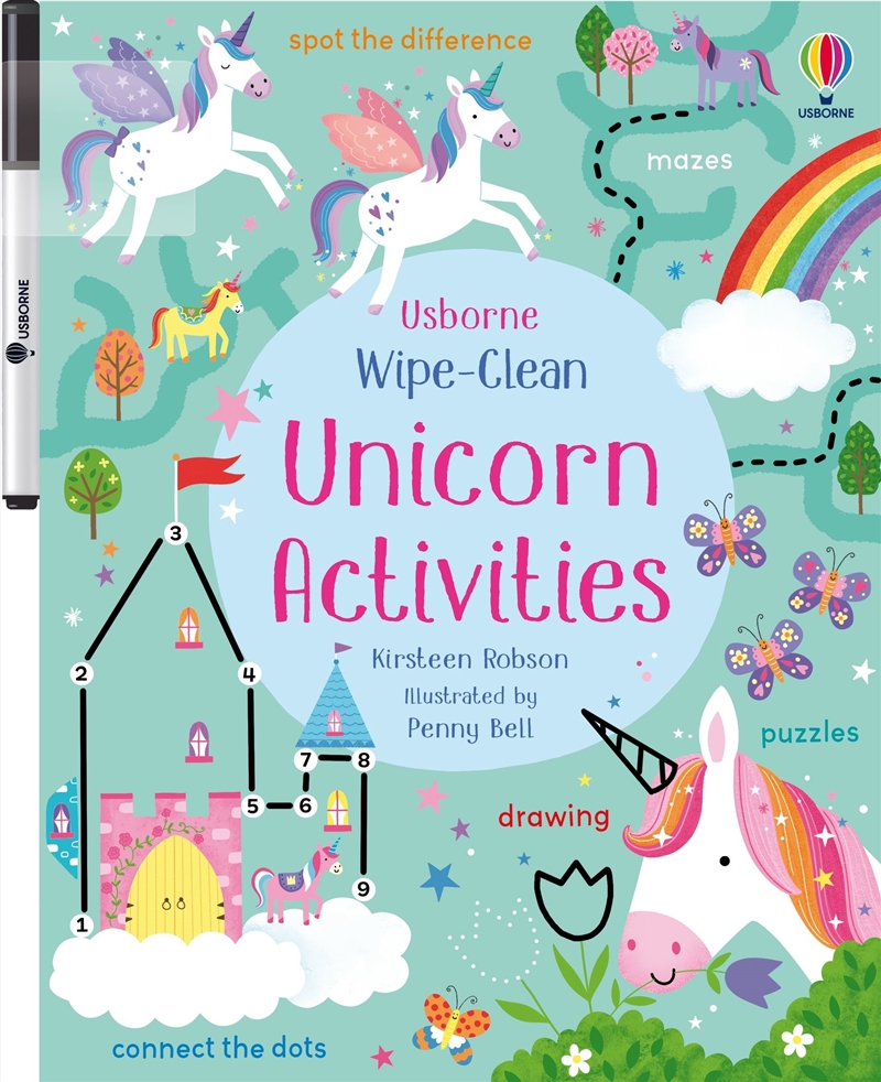 Wipe-Clean Unicorn Activities/Product Detail/Kids Activity Books