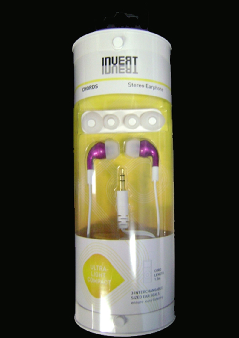 Chords Earbuds Invert Pink/Product Detail/Headphones