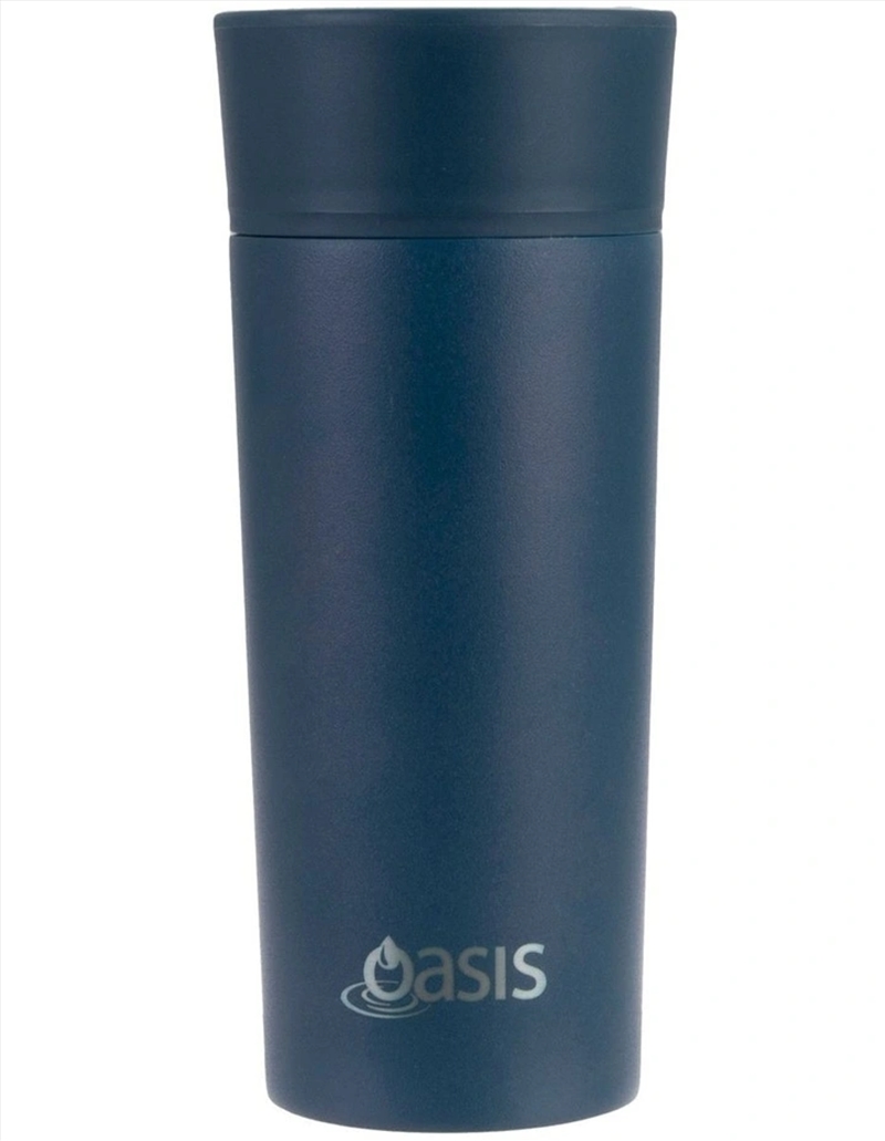 Oasis Stainless Steel Double Wall Insulated Travel Mug 360ml - Navy/Product Detail/To Go Cups