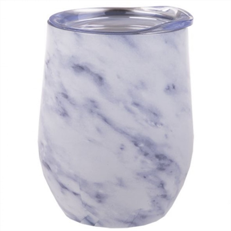 Oasis Stainless Steel Double Wall Insulated Wine Tumbler 330ml - White Marble/Product Detail/Wine