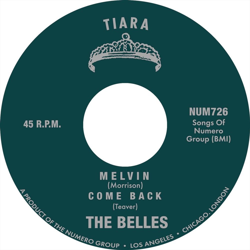 Melvin B/W Come Back [7In]/Product Detail/Rock/Pop