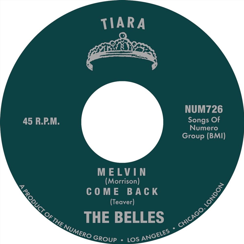 Melvin B/W Come Back [7In]/Product Detail/Rock/Pop