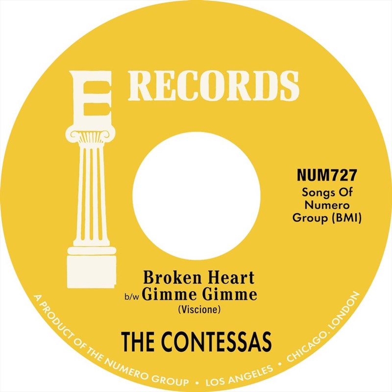 Broken Heart B/W Gimme Gimme [7In] (Opaque Peach & White Marble Vinyl)/Product Detail/Specialist