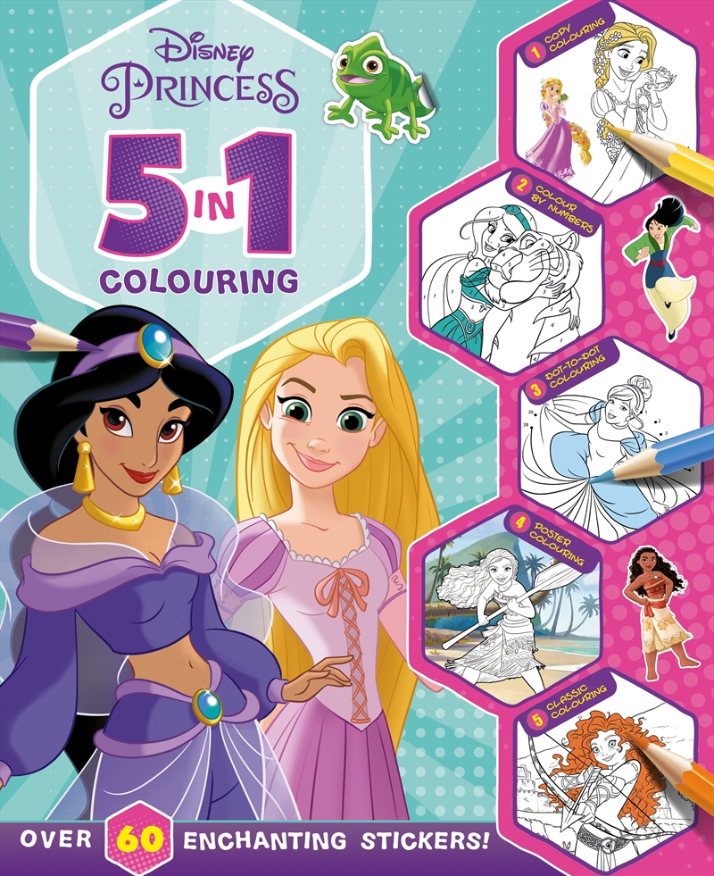 Disney Princess: 5 in 1 Colouring/Product Detail/Kids Colouring