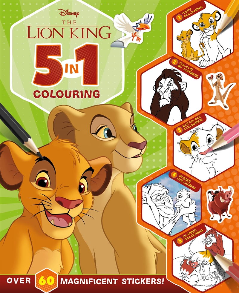 The Lion King: 5 in 1 Colouring (Disney)/Product Detail/Kids Colouring