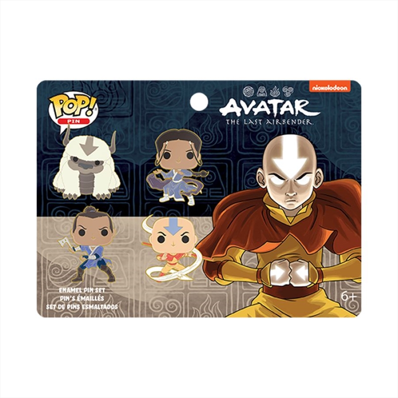 Avatar the Last Airbender - Characters 4-Pack Pin Set/Product Detail/Buttons & Pins