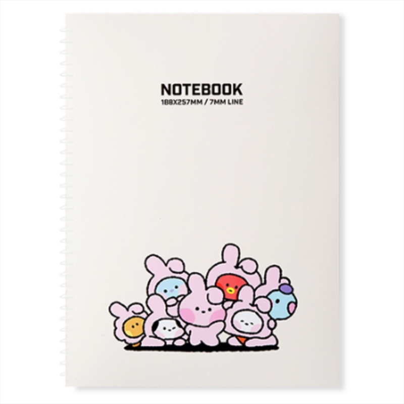 Bt21 Spring White Notebook/Product Detail/Notebooks & Journals